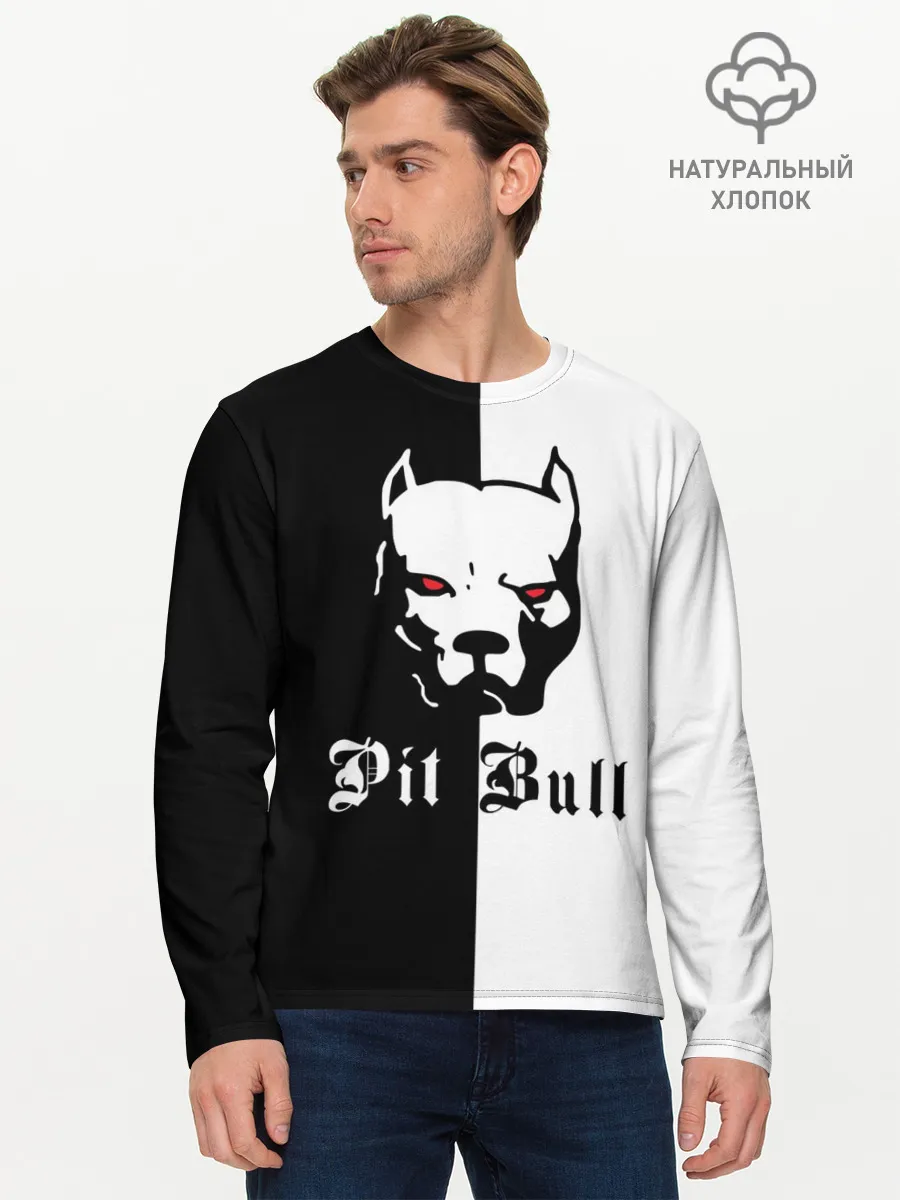 Мужской лонгслив базовый / Pit Bull