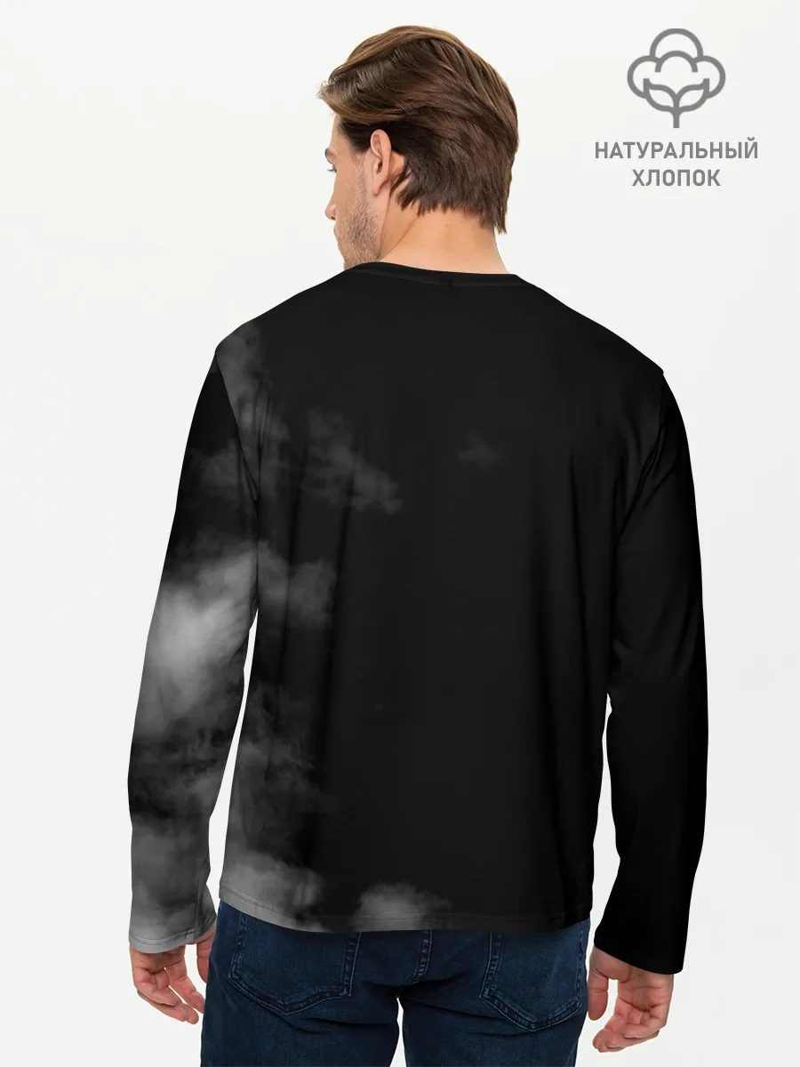 Мужской лонгслив базовый / Профиль Виктора Цой