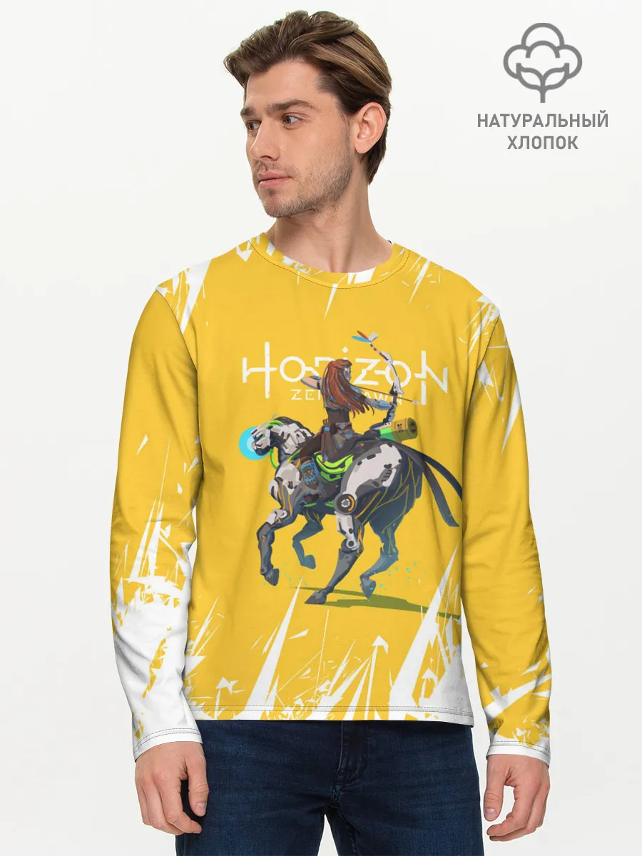 Мужской лонгслив базовый / HORIZON ZERO DAWN | ALOY