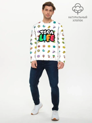 Мужской лонгслив базовый / Логотип | Toca Boca | Тока Бока