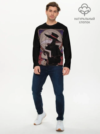 Мужской лонгслив базовый / Чумной доктор 1