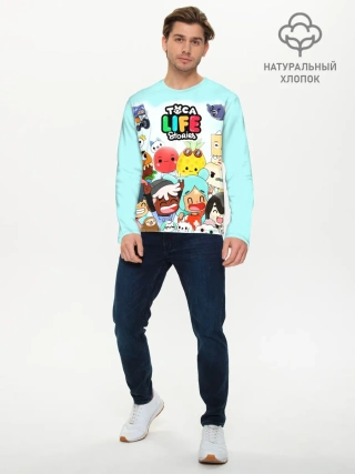Мужской лонгслив базовый / Toca Boca | Тока Бока все персонажи