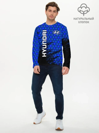 Мужской лонгслив базовый / Hyundai/Хёндай