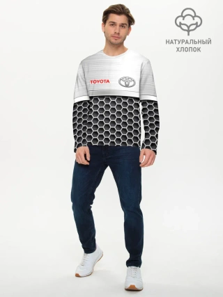 Мужской лонгслив базовый / Toyota | Стальная решетка