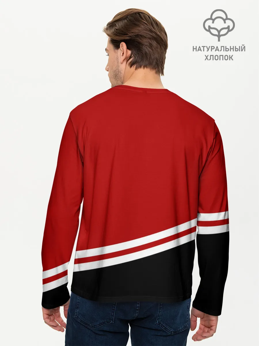 Мужской лонгслив базовый / Chicago Blackhawks, NHL