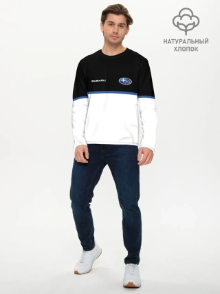 Мужской лонгслив базовый / Subaru | Два цвета