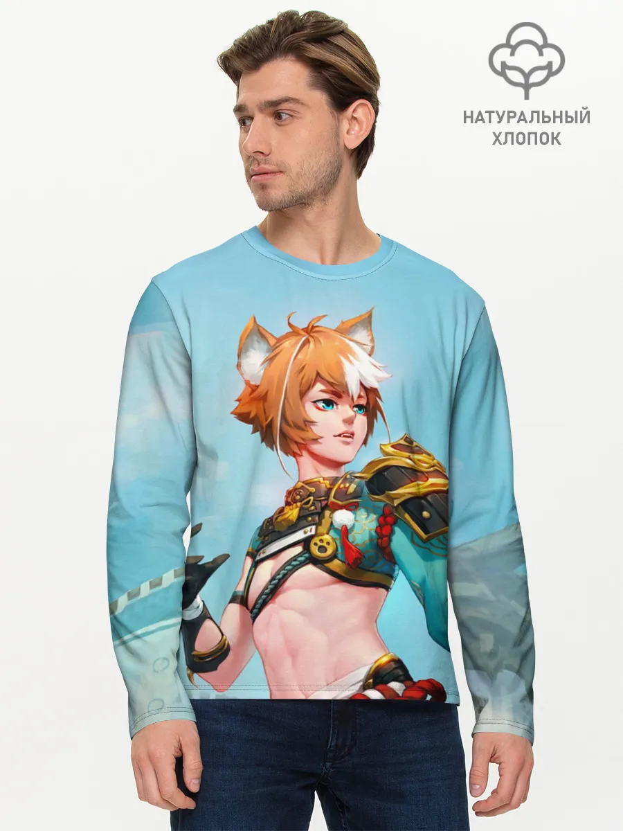 Мужской лонгслив базовый / Горо Genshin Impact
