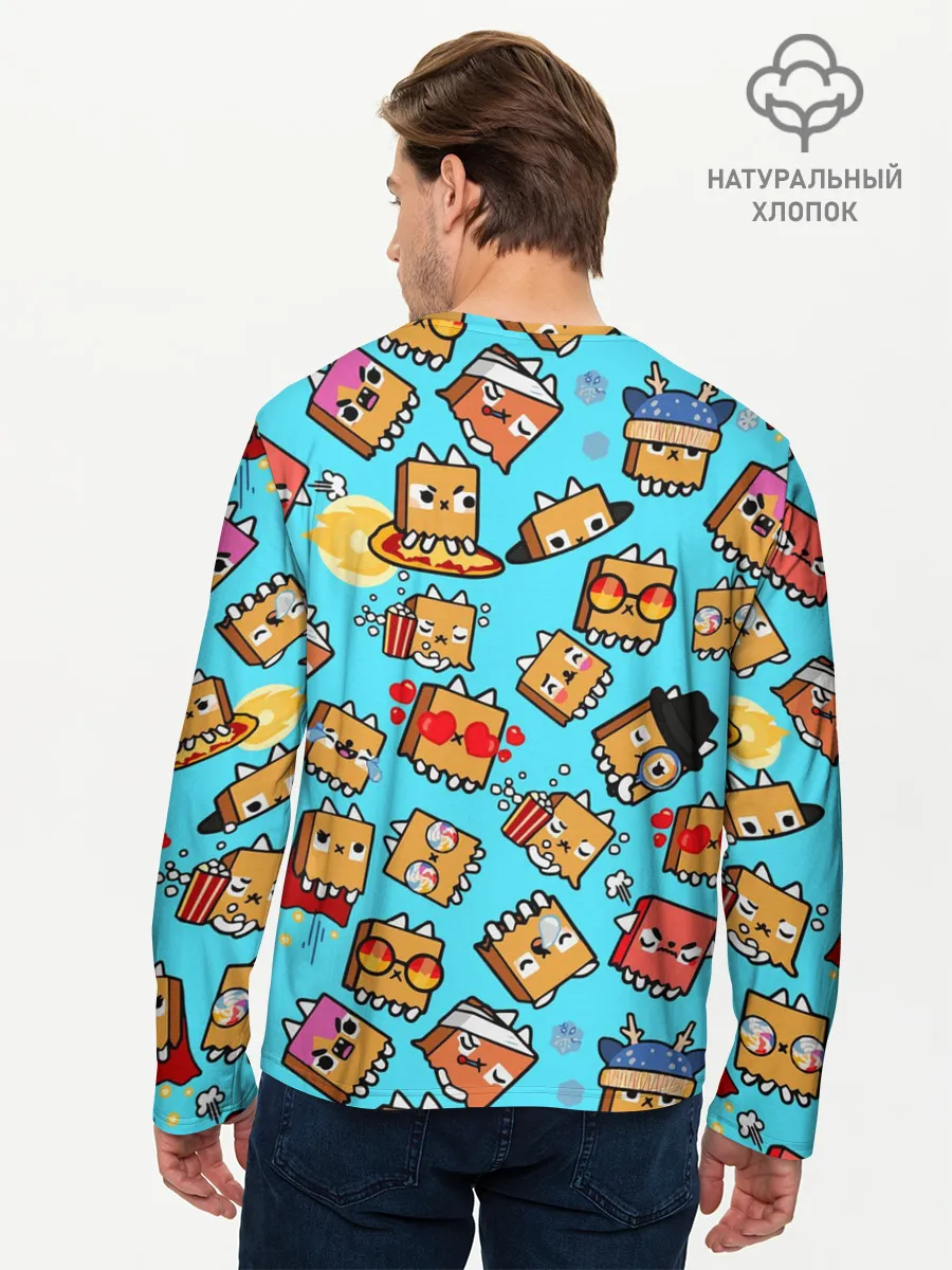 Мужской лонгслив базовый / PAPER BAG CAT TOCA BOCA / TOCA LIFE WORLD