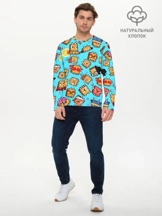 Мужской лонгслив базовый / PAPER BAG CAT TOCA BOCA / TOCA LIFE WORLD