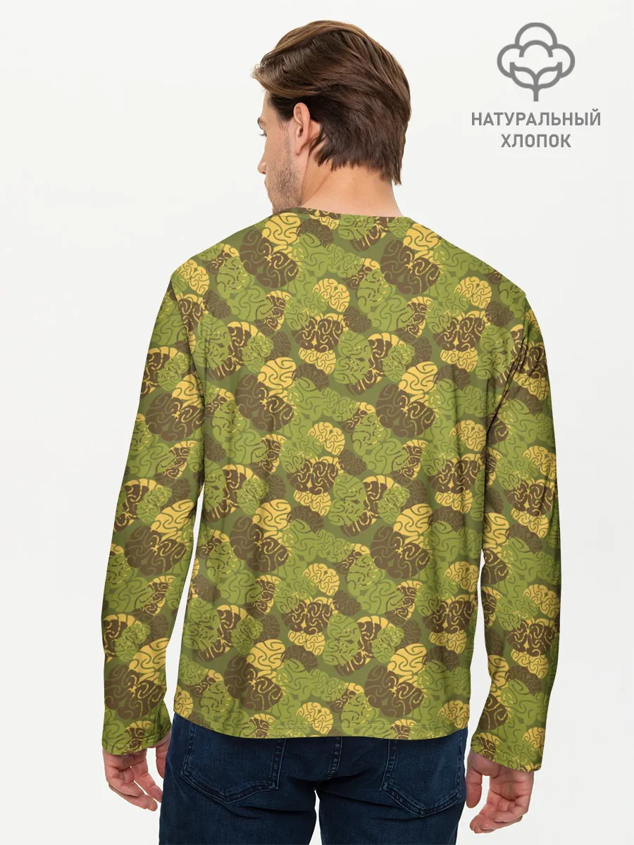 Мужской лонгслив базовый / Мозги