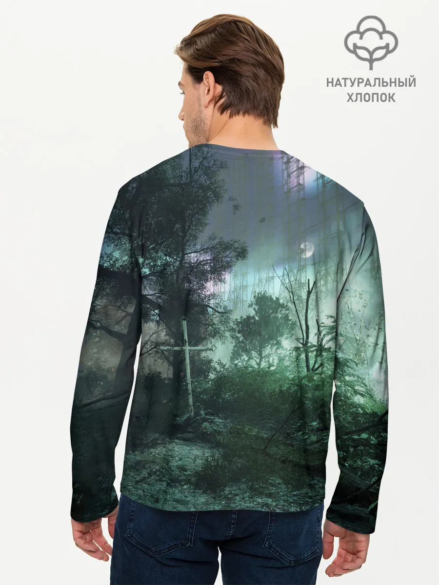 Мужской лонгслив базовый / Chernobylite игровой арт