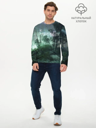 Мужской лонгслив базовый / Chernobylite игровой арт