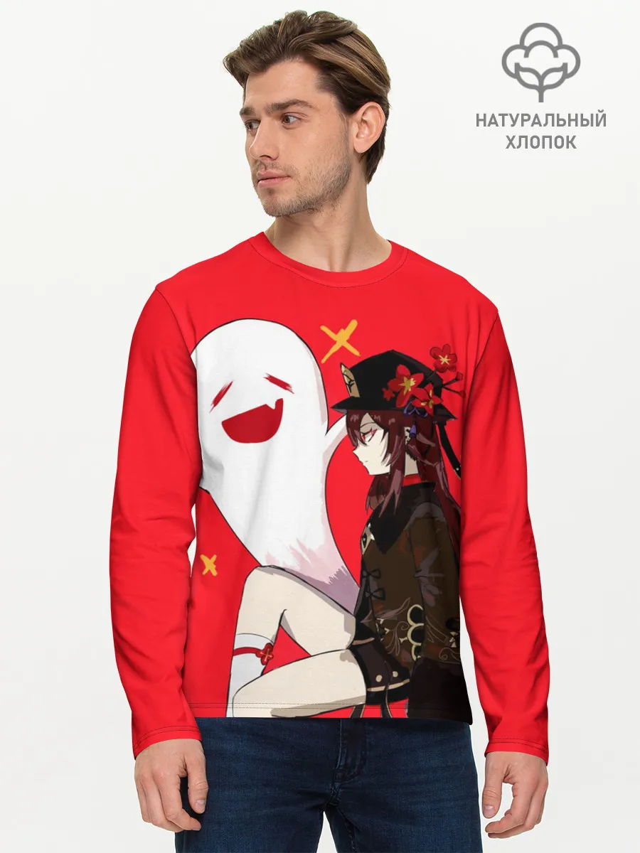 Мужской лонгслив базовый / Ху Тао | Hu Tao | Genshin Impact