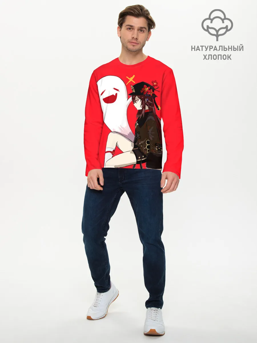 Мужской лонгслив базовый / Ху Тао | Hu Tao | Genshin Impact