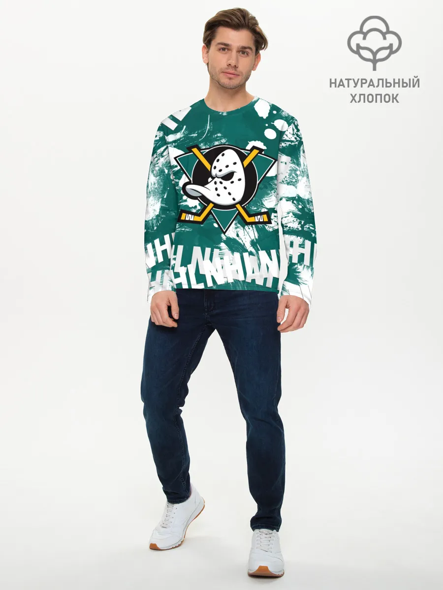 Мужской лонгслив базовый / Анахайм Дакс | Anaheim Ducks
