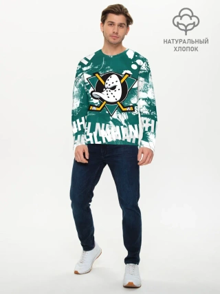 Мужской лонгслив базовый / Анахайм Дакс | Anaheim Ducks