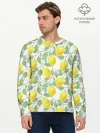 Мужской лонгслив базовый / Лимоны 3d
