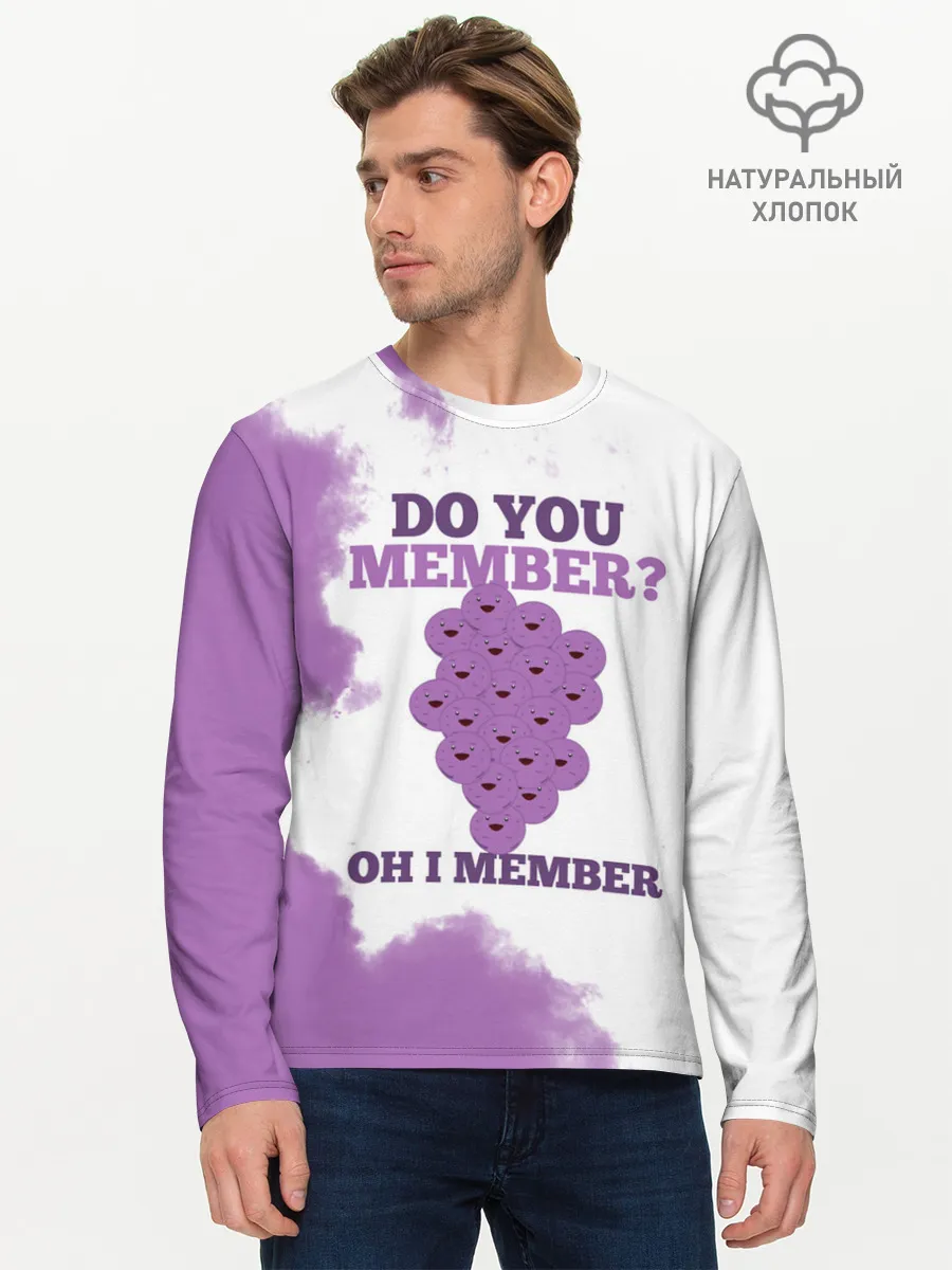Мужской лонгслив базовый / А ты помнишь? Ох я помню | Южный Парк