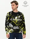 Мужской лонгслив базовый / CS:GO Брызги красок