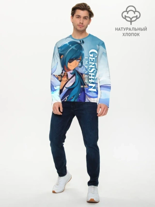 Мужской лонгслив базовый / Геншин импакт: Кэйа
