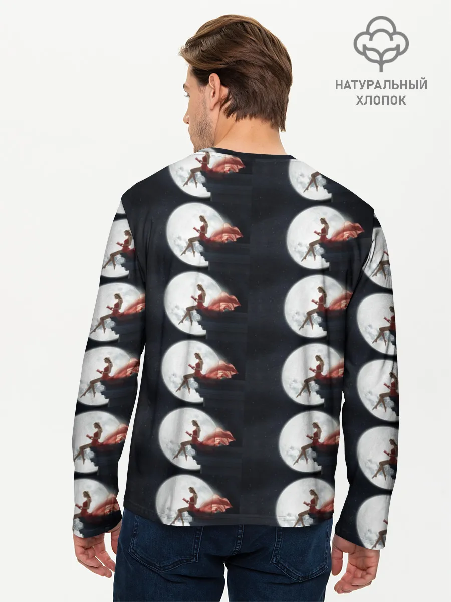 Мужской лонгслив базовый / Лунная девушка