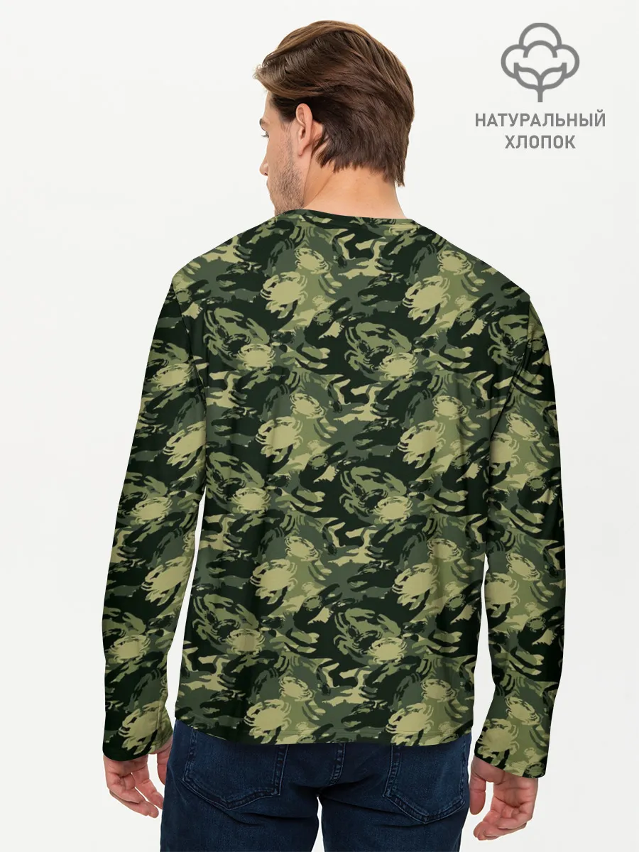 Мужской лонгслив базовый / Крабы