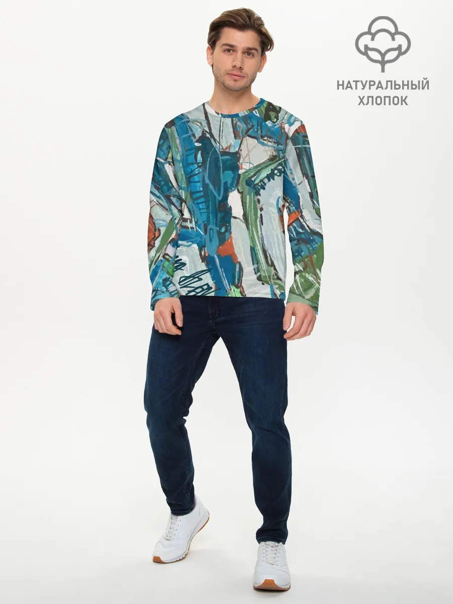 Мужской лонгслив базовый / Покорение Эльбруса