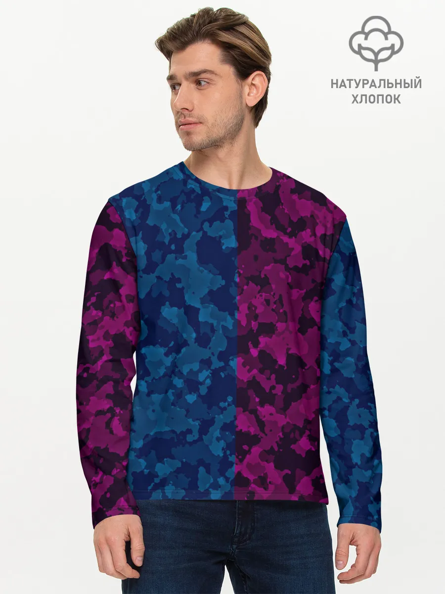 Мужской лонгслив базовый / NEON MILITARY | НЕОНОВОЕ МИЛИТАРИ