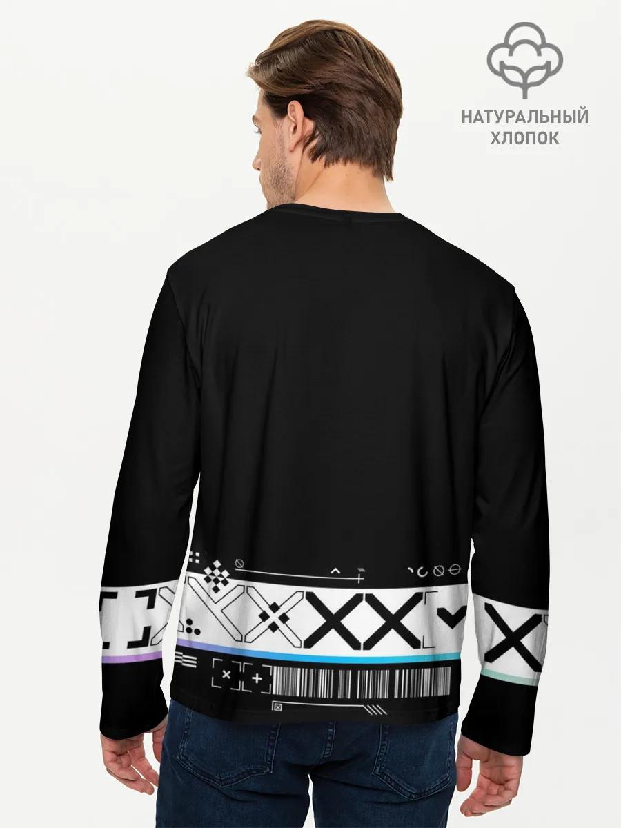 Мужской лонгслив базовый / Printstream | Поток информации | CS:GO