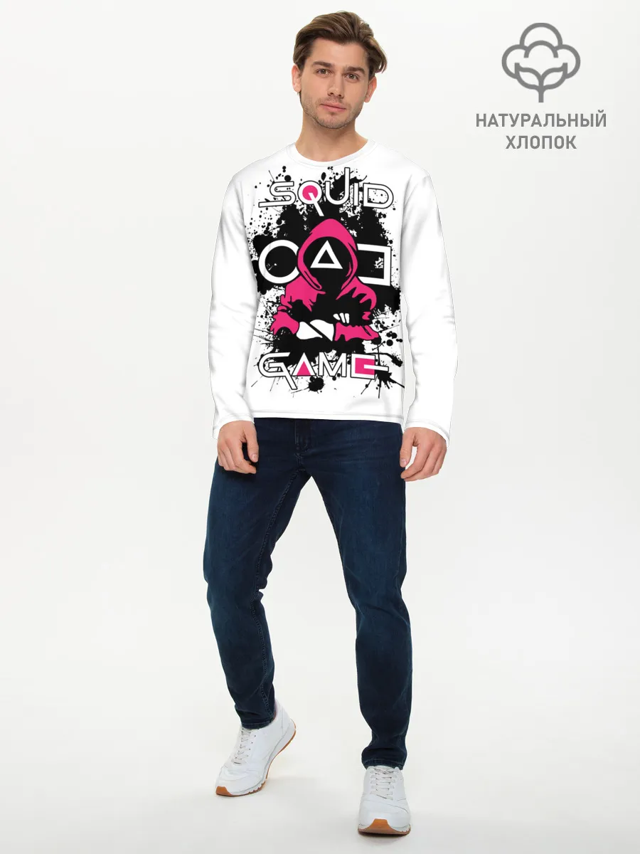Мужской лонгслив базовый / Squid game: guard-killer.