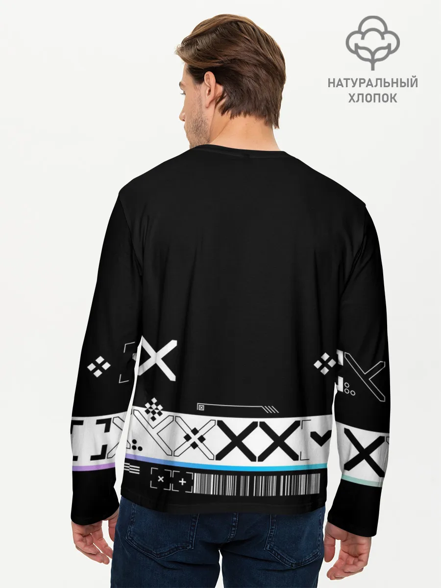 Мужской лонгслив базовый / Поток информации | СS:GO