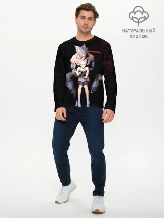 Мужской лонгслив базовый / Переживания Гароу One Punch-Man