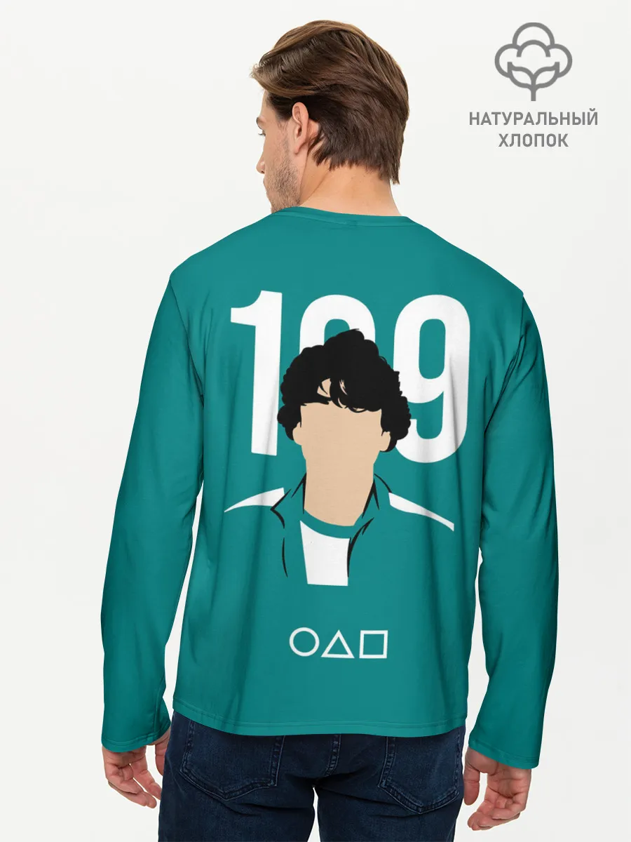 Мужской лонгслив базовый / Игра в кальмара: Али Абдул 199