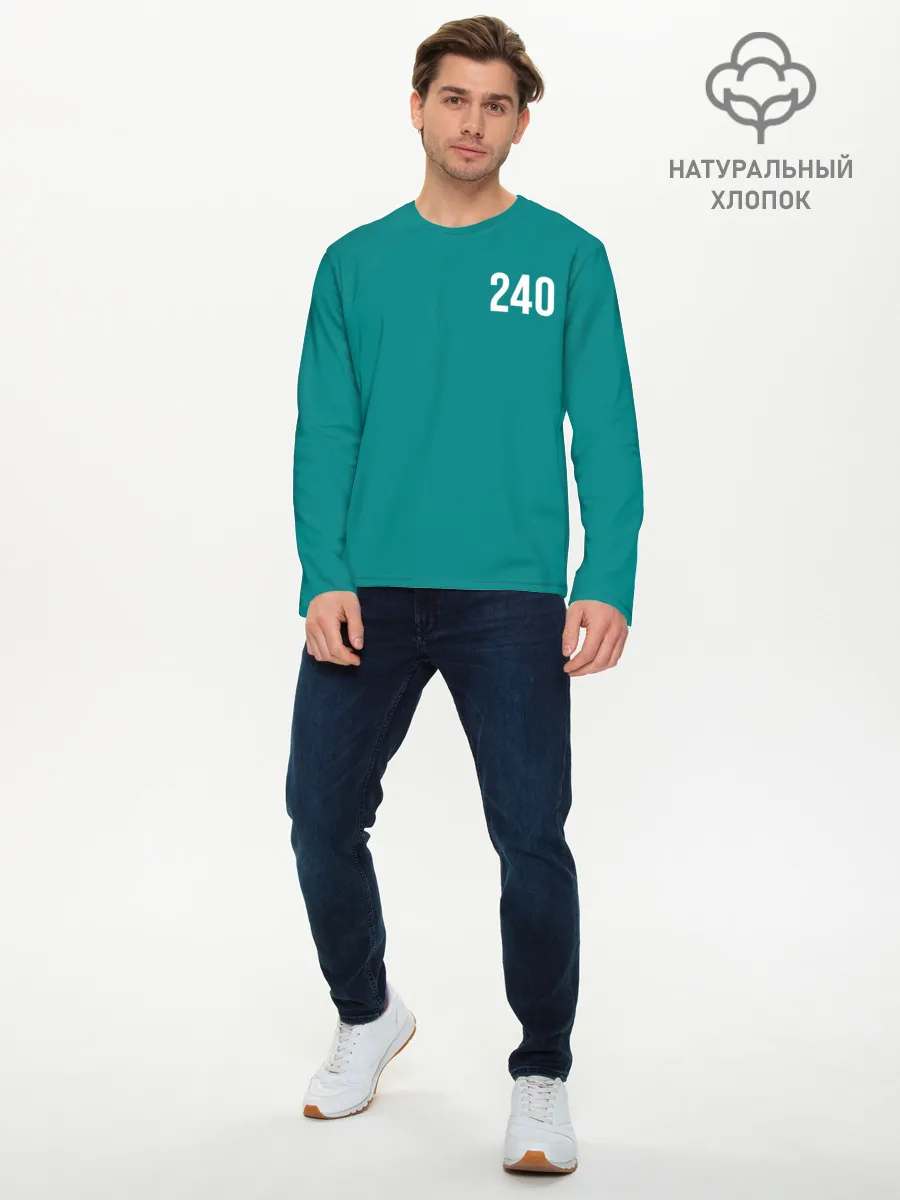 Мужской лонгслив базовый / Игра в кальмара: Чи Ён 240