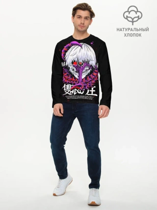 Мужской лонгслив базовый / Токийский гуль: Кен Канеки