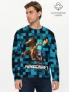 Мужской лонгслив базовый / Minecraft, Пиксели