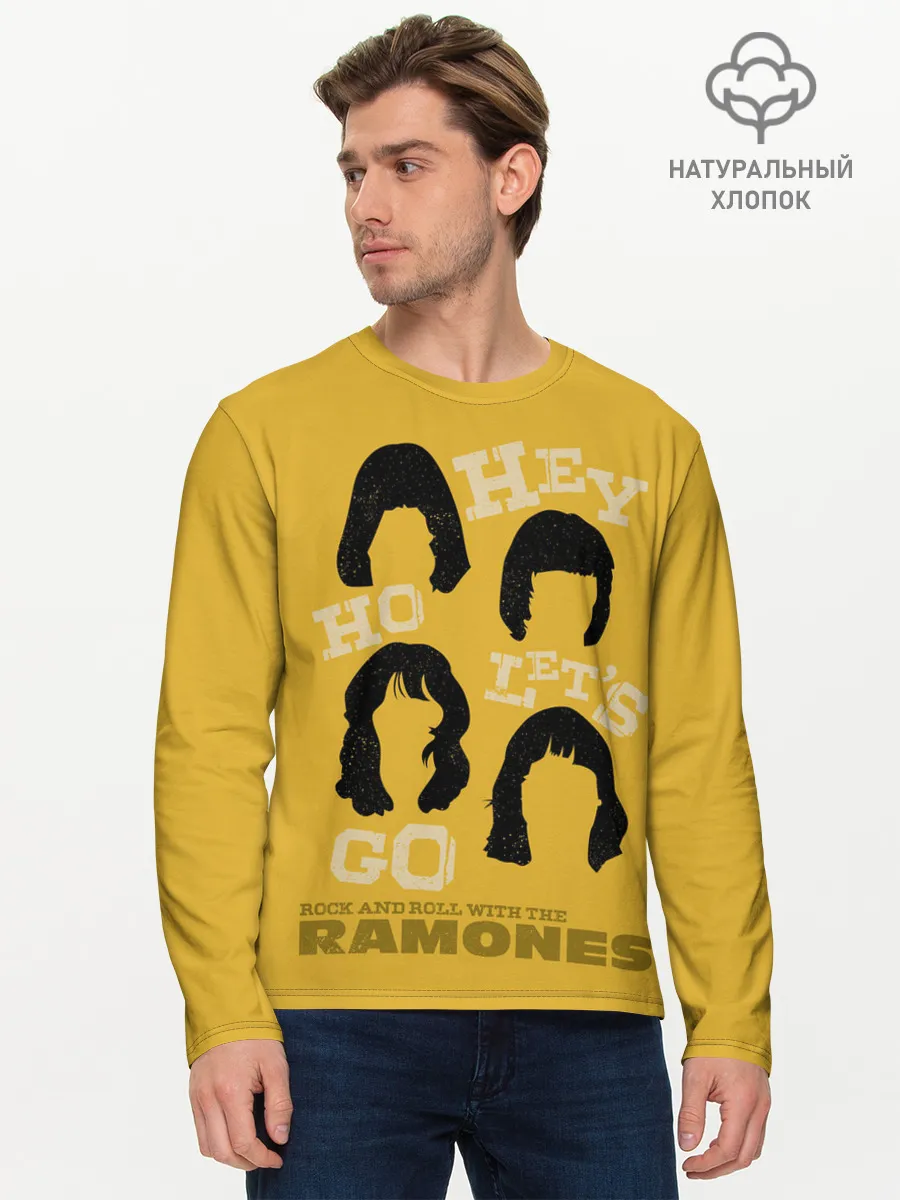 Мужской лонгслив базовый / Hey Ho Lets Gog