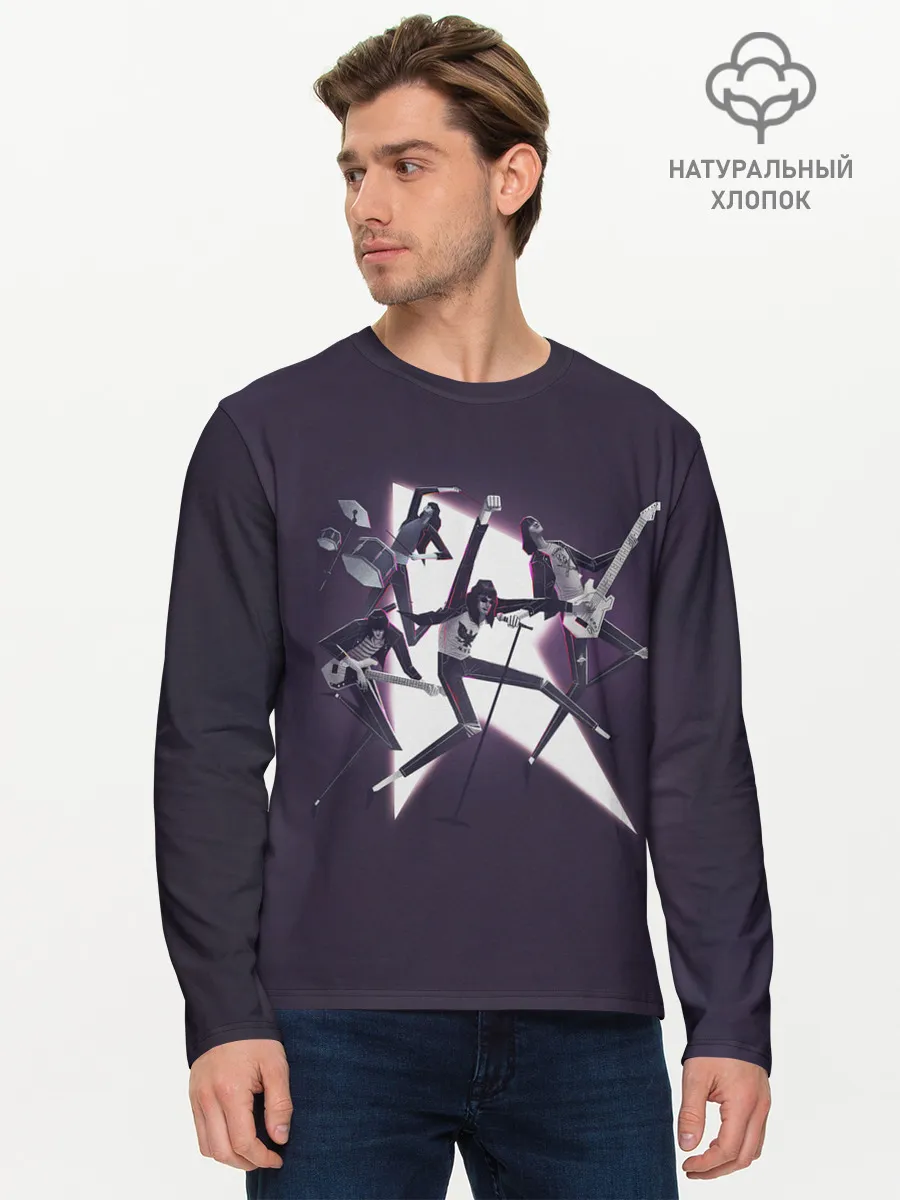 Мужской лонгслив базовый / Punk stars