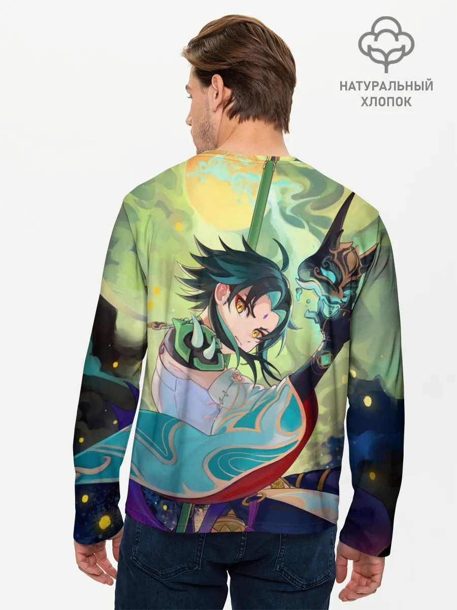 Мужской лонгслив базовый / Xiao | Сяо | Genshin Impact
