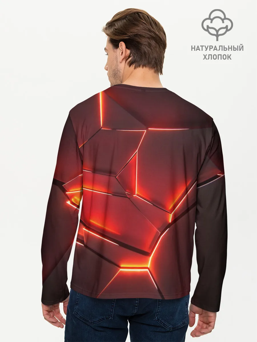 Мужской лонгслив базовый / ПЛИТЫ НА НЕОНЕ