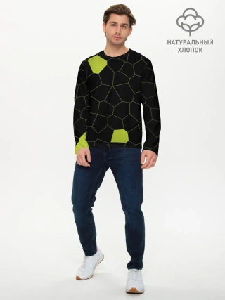 Мужской лонгслив базовый / Кожа рептилии