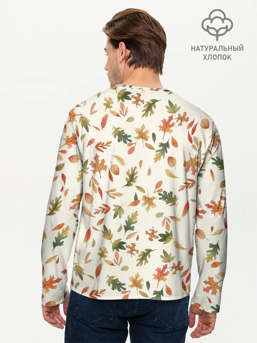 Мужской лонгслив базовый / Тёплая осень