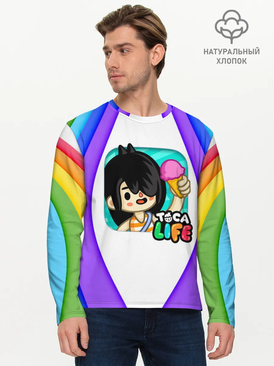 Мужской лонгслив базовый / Нари | Nari | Toca Boca