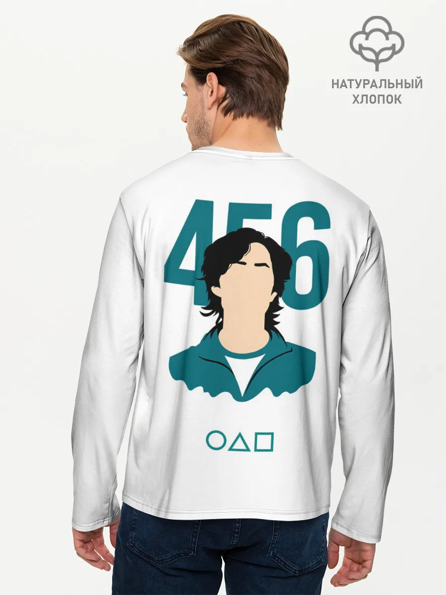 Мужской лонгслив базовый / Squid game - Сон Ки Хун 456