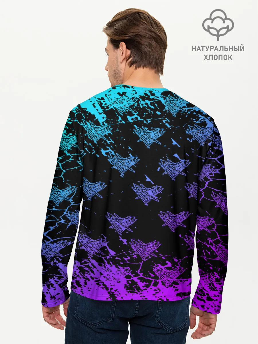 Мужской лонгслив базовый / Velial Squad | neon
