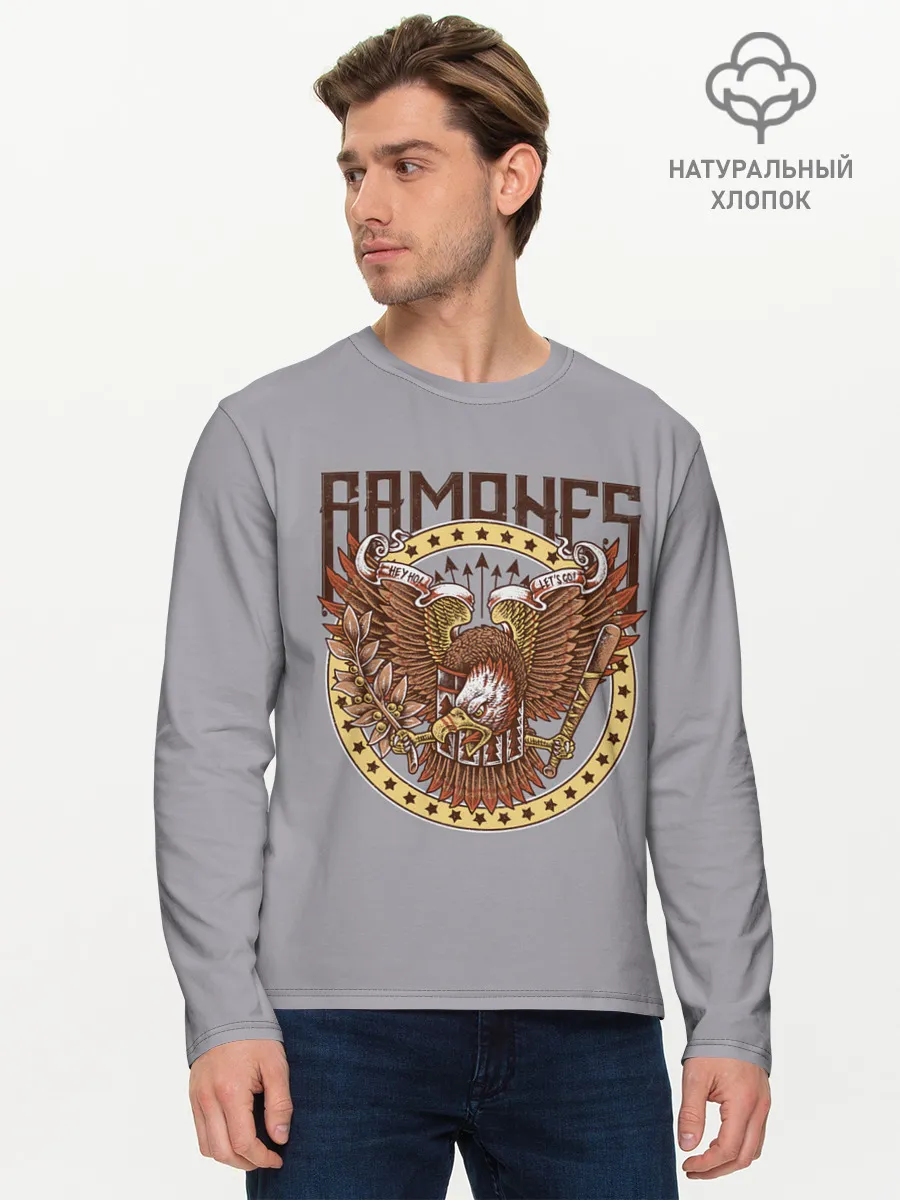 Мужской лонгслив базовый / Ramones Eagle