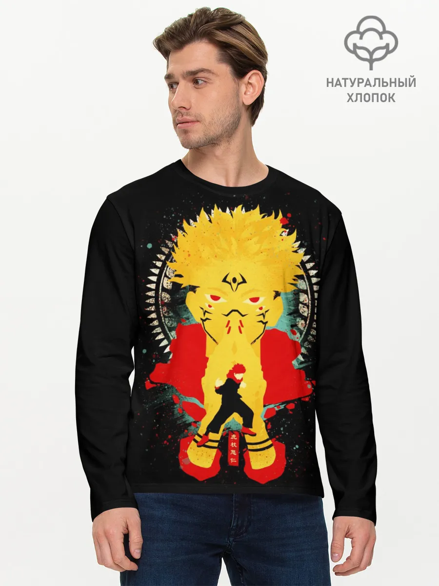 Мужской лонгслив базовый / Сукуна - Король проклятий, Jujutsu Kaisen