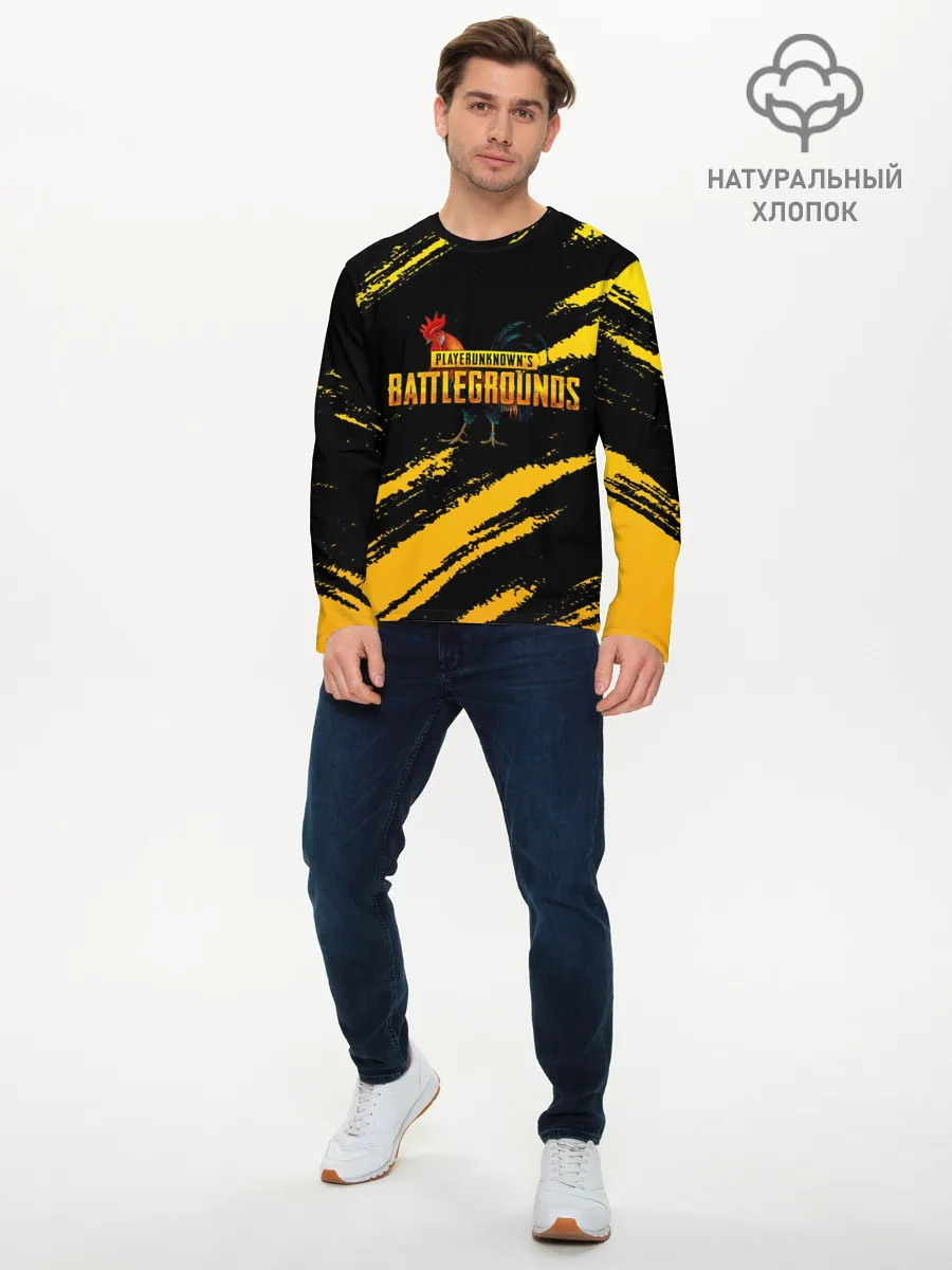 Мужской лонгслив базовый / Playerunknowns Battlegrounds: Петух.