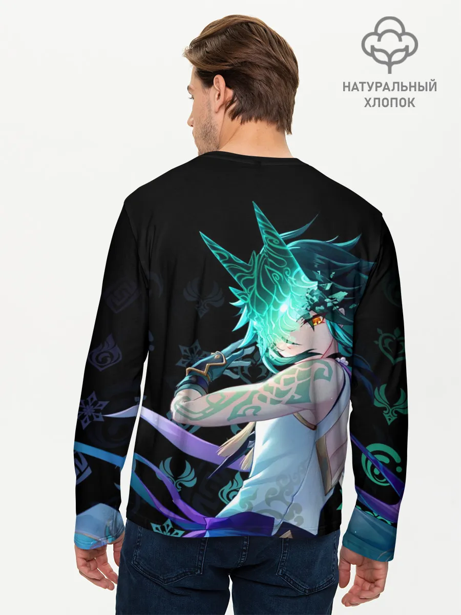Мужской лонгслив базовый / Genshin Impact: Сяо