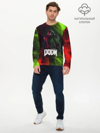Мужской лонгслив базовый / Doomguy | Doom